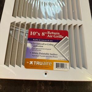 Truaire 170 10X08 Return Air Grille 10-Inch x 8-Inch Sidewall or Ceiling Return